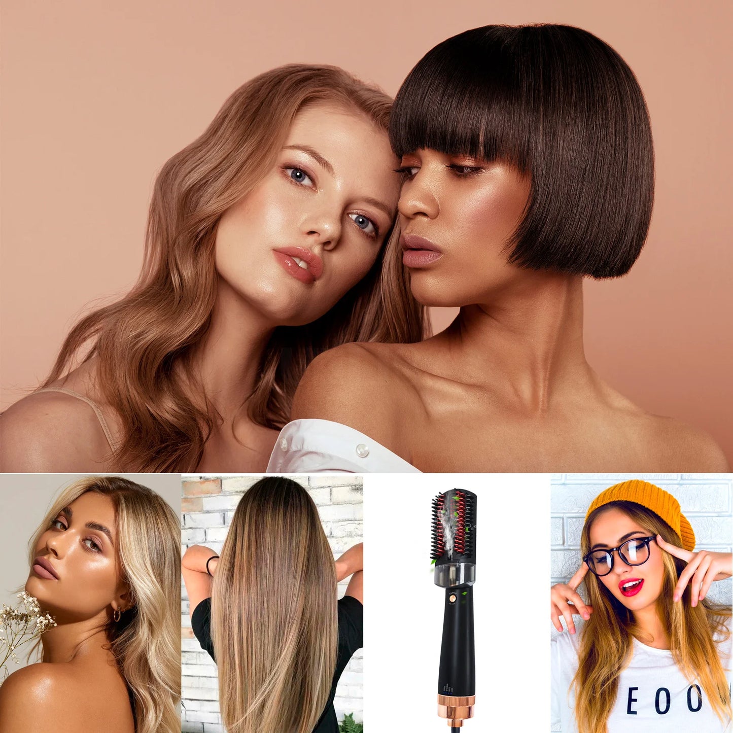 LuxeSteam InfraBrush - Infrared Ionic Hair Styler