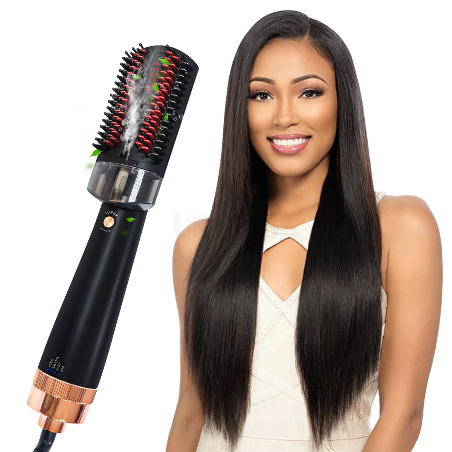 LuxeSteam InfraBrush - Infrared Ionic Hair Styler