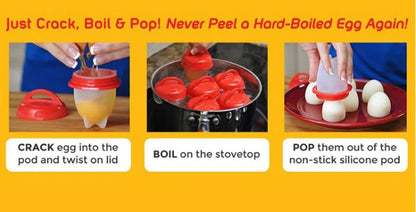 Non-Stick Silicone Egg Poachers