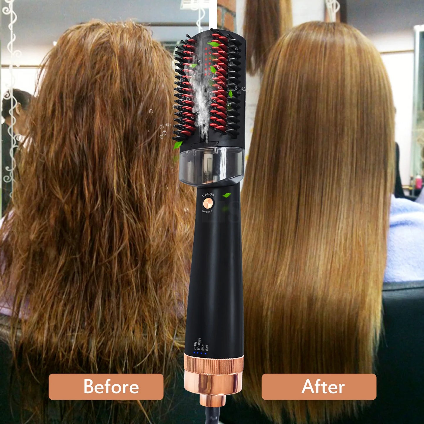 LuxeSteam InfraBrush - Infrared Ionic Hair Styler